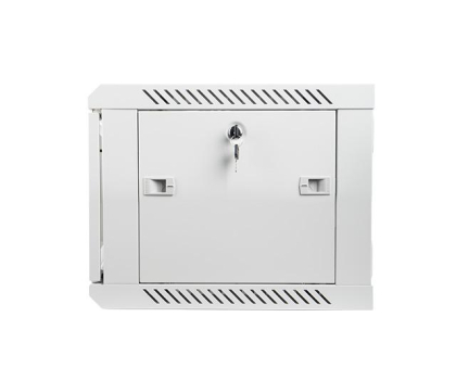 Szafa RACK Lanberg Wisząca 19" 6U 600x450mm jednosekcyjna (szara)